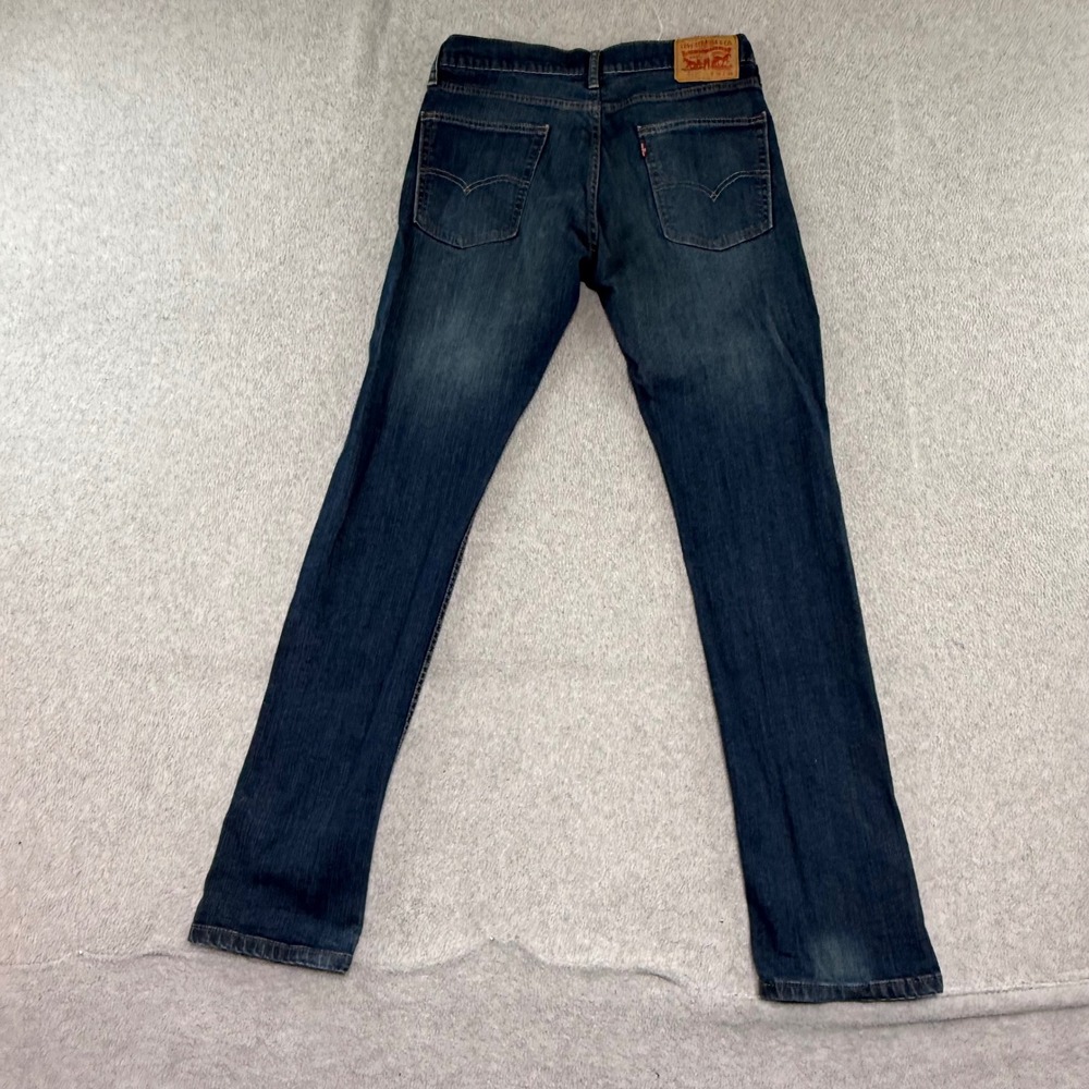 Levi's 513 Slim Fit Jeans Mens 32x34 Dark Wash Indigo Denim Stretch Everyday